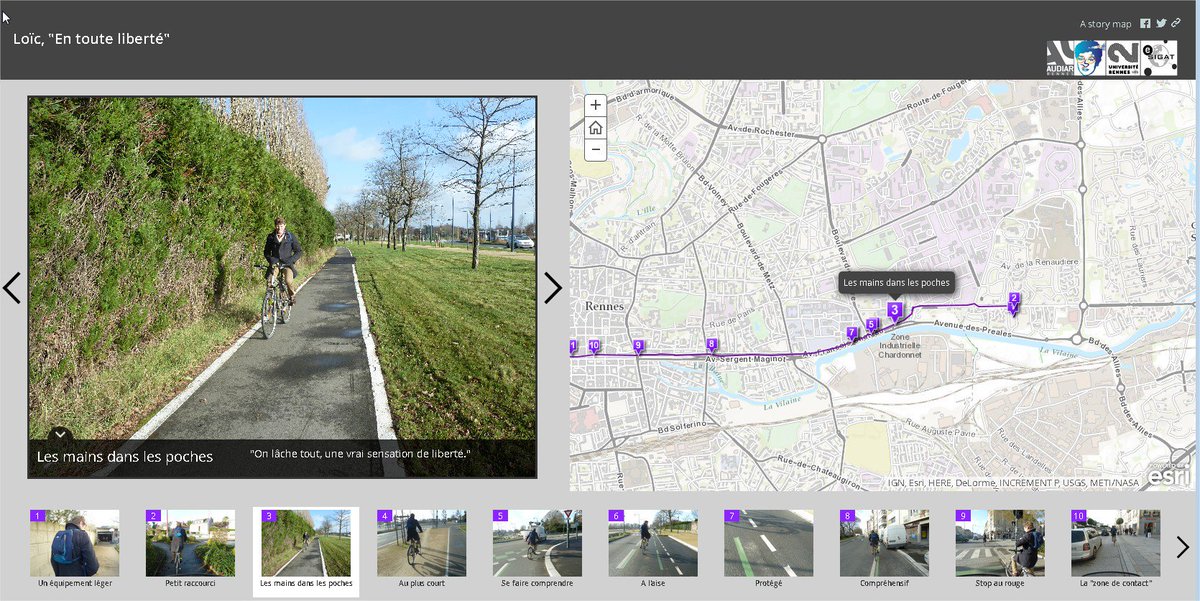 Découvrir 35 parcours commentés de cyclistes. 2 cartes interactives #velo #Rennes #Audiar 
audiar.org/actualite/le-v…