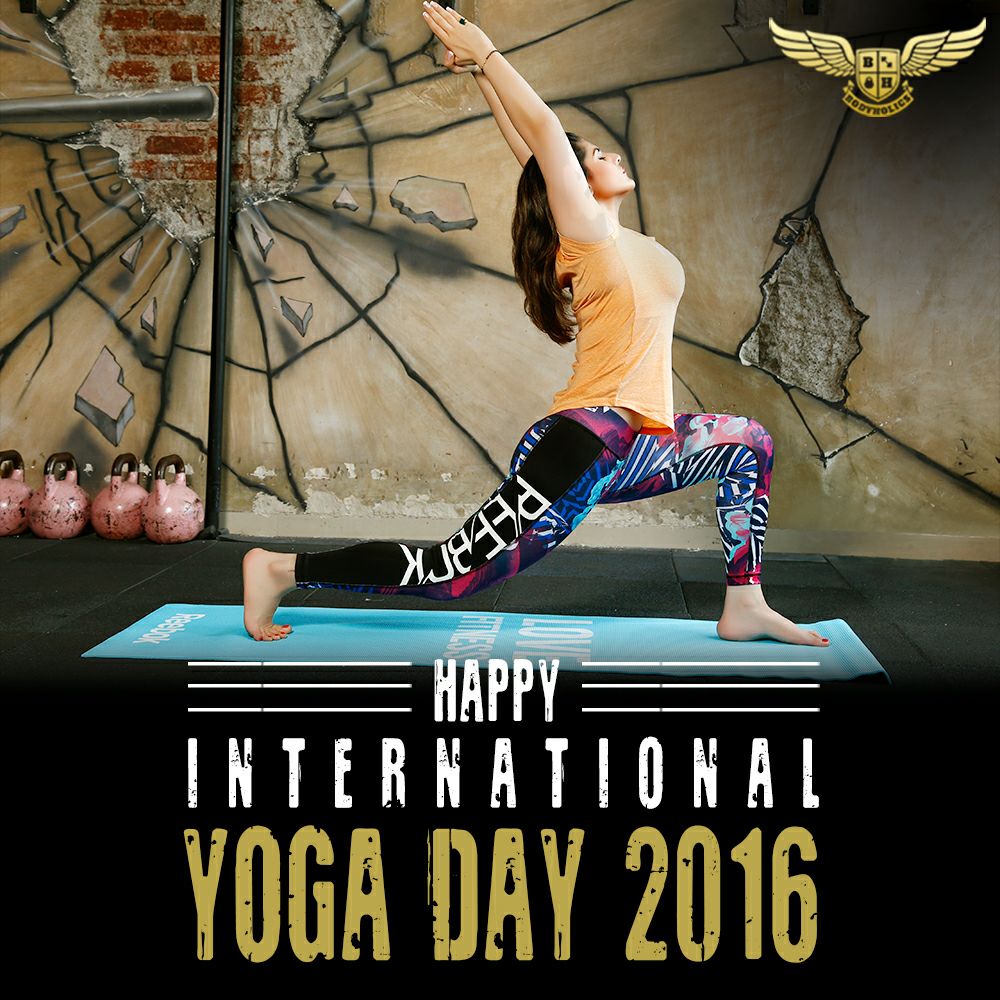 Bodyholics's tweet photo. This #InternationalYogaDay, discover yourself through Yoga.
#Bodyholics #YogaForLife #FlexYOURability #ZareenKhan https://t.co/H8jipmUuHF