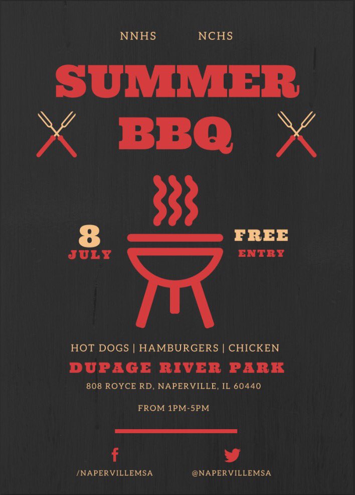nchsMSA's tweet photo. Everyone come out to the MSA Summer BBQ at the end of Ramadan and bring your friends!! RSVP on facebook🍔😛 https://t.co/EfmNznv7TG