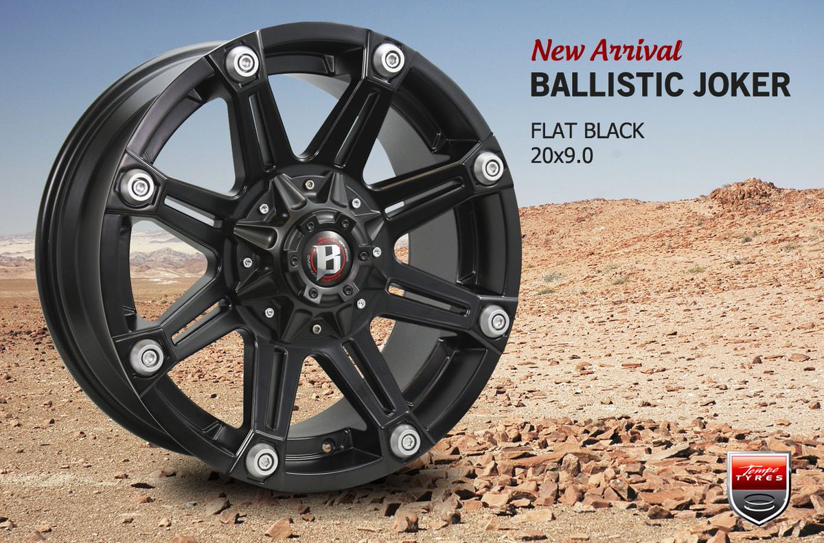 TempeTyres's tweet photo. New Arrival #BALLISTIC JOKER FLAT #BLACK #20x9.0 PRICE $350 each CALL 02 8577 8577 OR VISIT https://t.co/8lSPEbYOrI https://t.co/eqeTpgfZfw