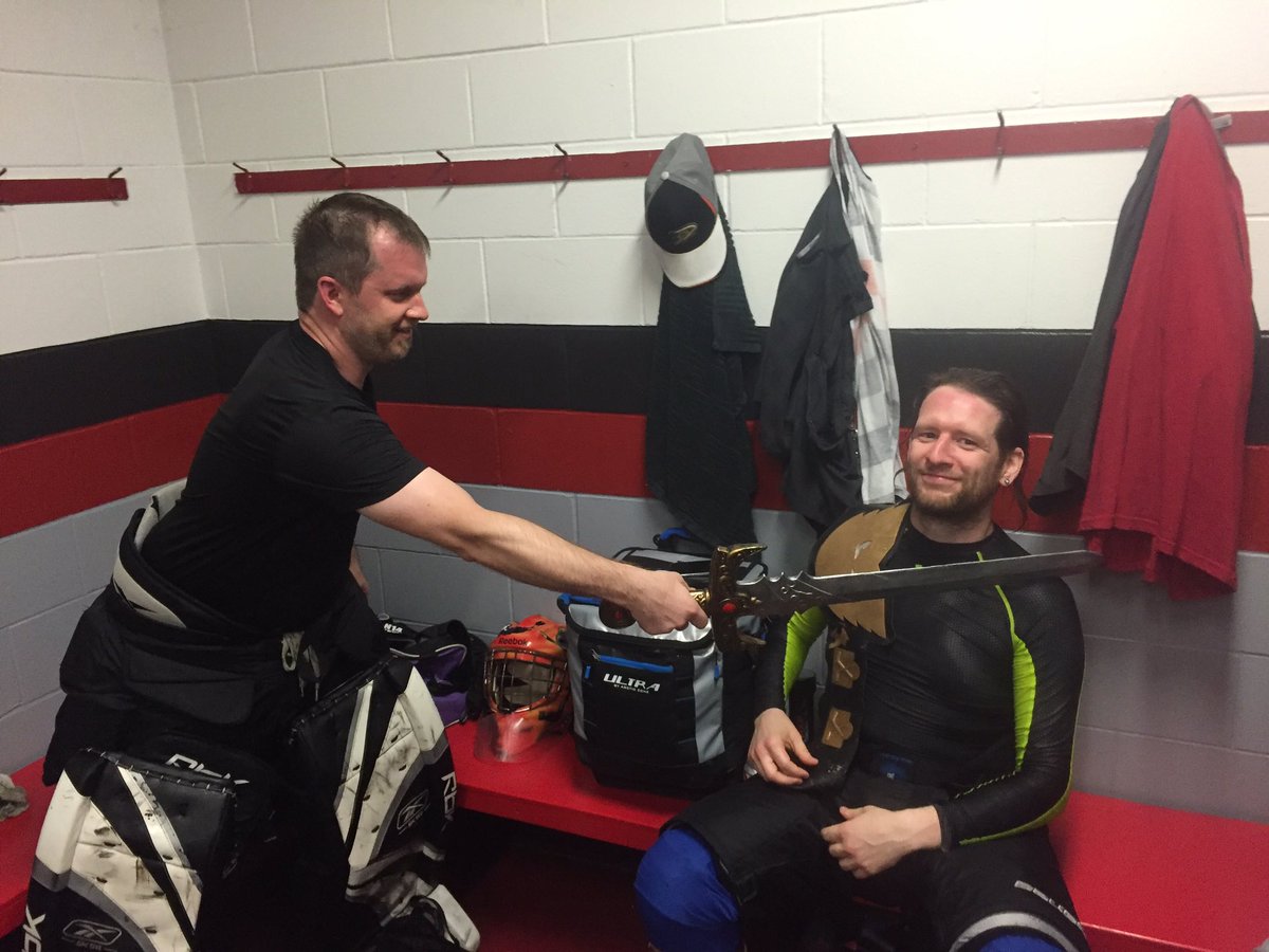 PhantomsHC's tweet photo. Phantoms lose 10-4 and are eliminated from the playoffs. POG goes to Roy for his outstanding play at the back https://t.co/51uvCd9t3s