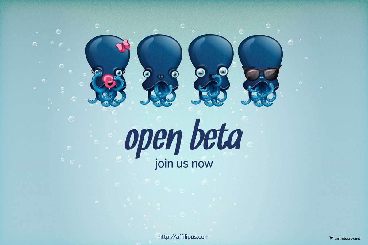 Die #Affilipus Open Beta ist gestartet! Mach jetzt mit! Teste mich ausgiebig &amp; kostenlos! #WordPress #Affiliate