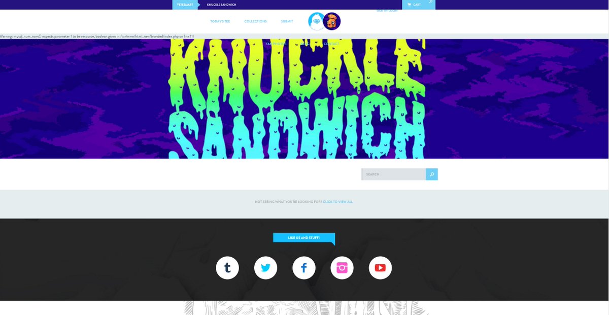 beardandspecs's tweet photo. Yo @theyetee looks like @kncklsndwch's page is broken?? 😱👀 https://t.co/BjwvI1RyBk
