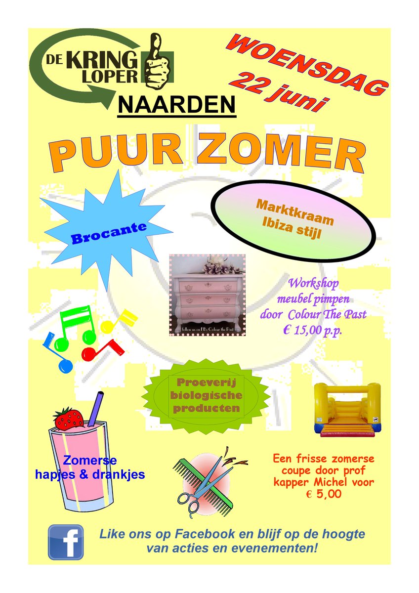 Morgen Puur Zomer evenement bij De Kringloper Naarden
