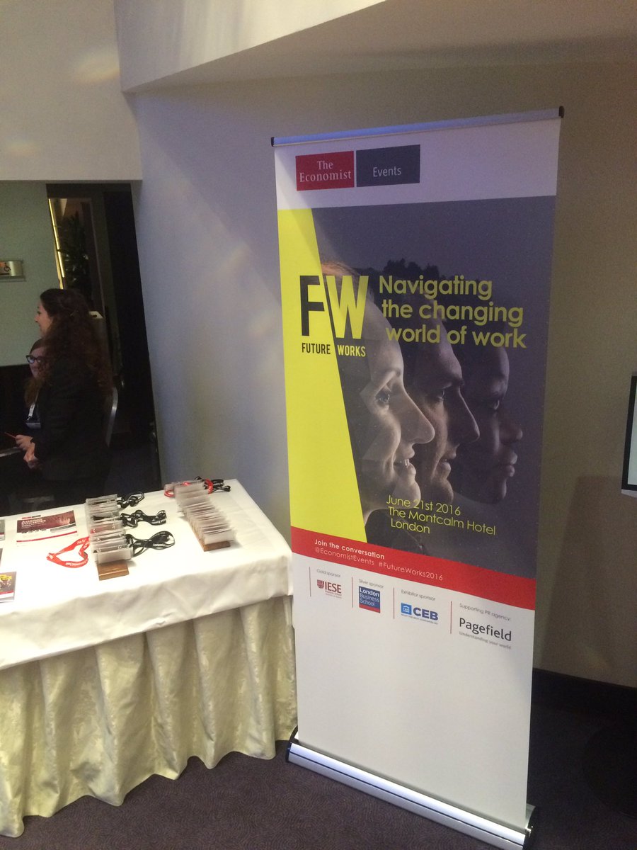 PagefieldLondon's tweet image. Excited to be partnering with @EconomistEvents today at #FutureWorks2016