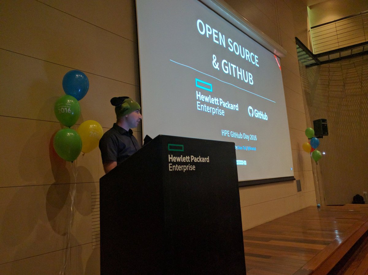 morad's tweet photo. #RightNow: @liran_tal's lecture on #opensource and @github!
Go #HPEDEV https://t.co/hRMdsRjfbC