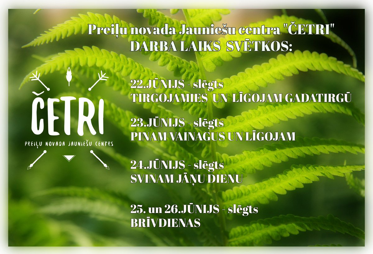 Darba laiks svētkos <a href="/jcentrs4/">Jauniešu centrs 4</a>