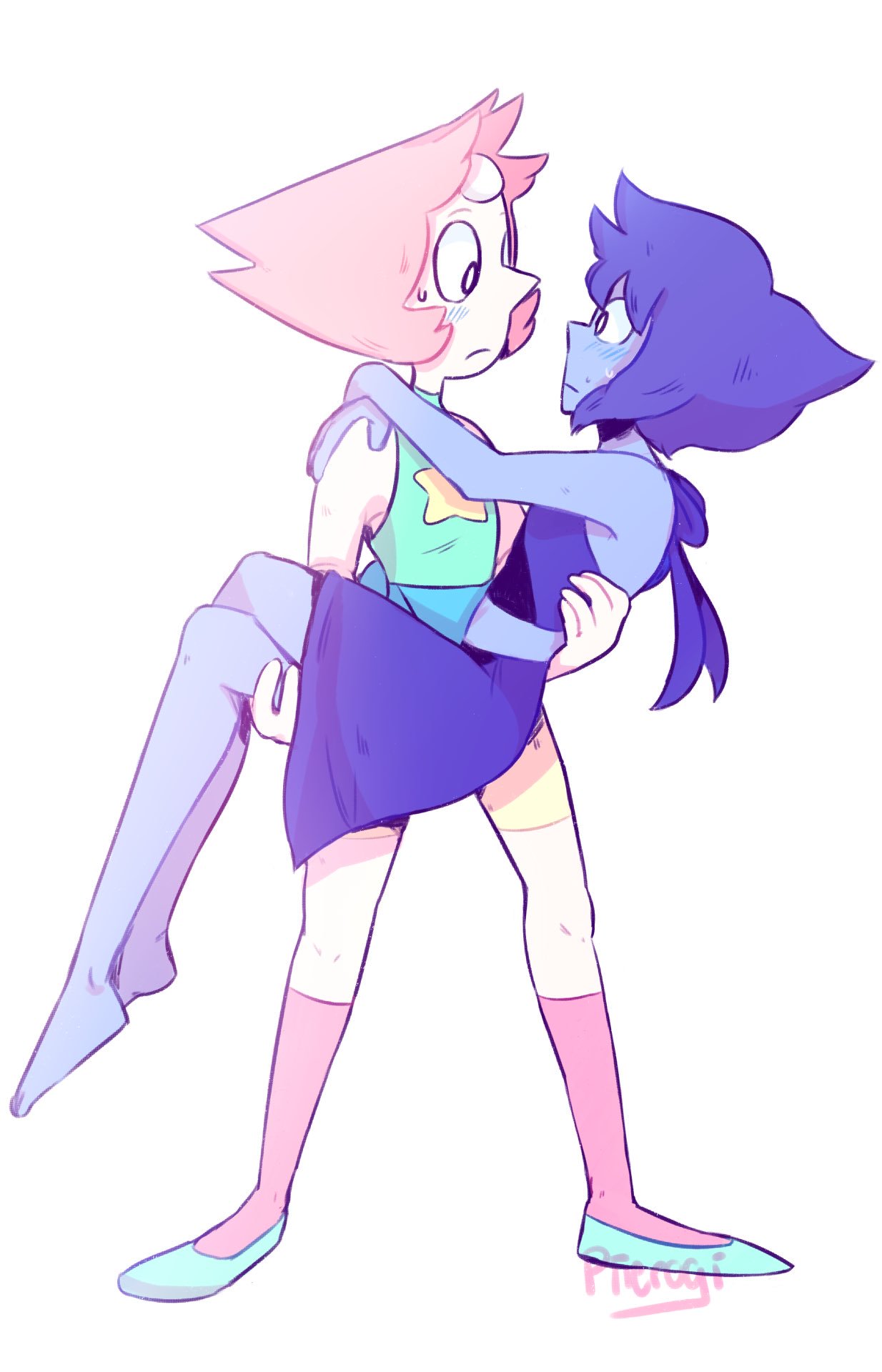 “Hi I drew pearlapis @jellie_bee  also doing a speed paint of it, look forward to it!~”