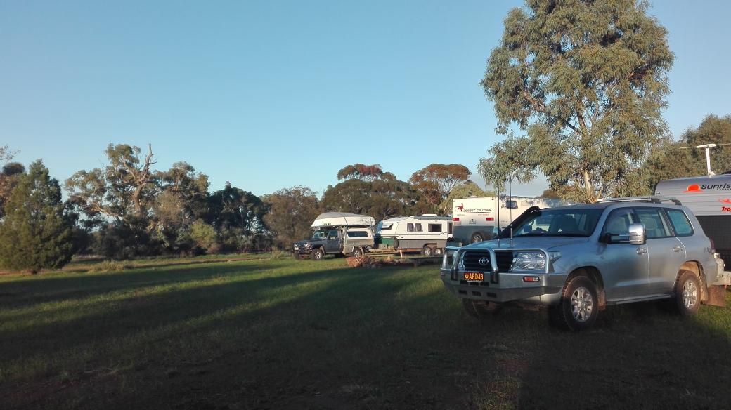 Sleeping at a free campsite in near Port Pirie