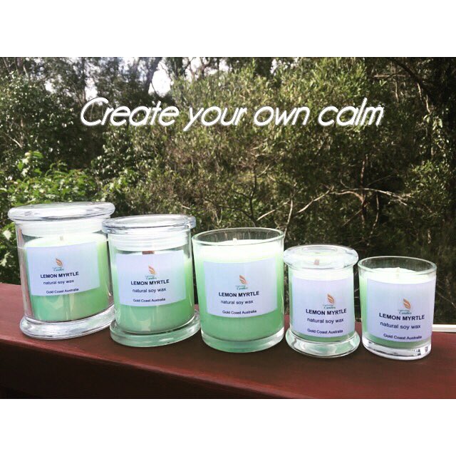 CaptivatingCand's tweet photo. Create some calm in your home with our calm &amp; cleansing #lemonmyrtle soy candle https://t.co/WbTVO5t0B4