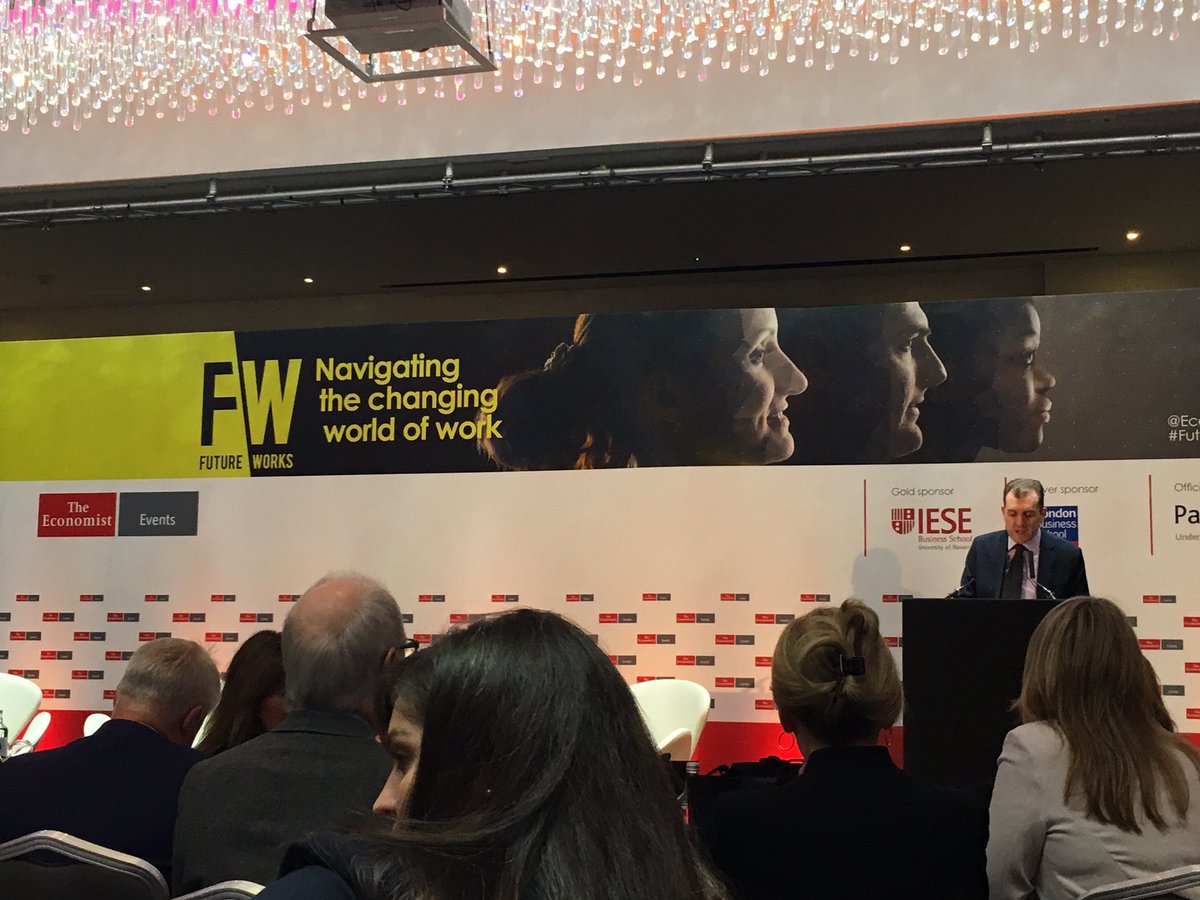 balhamEmma's tweet image. Exploring the Future of work with the economist #futureworks2016
