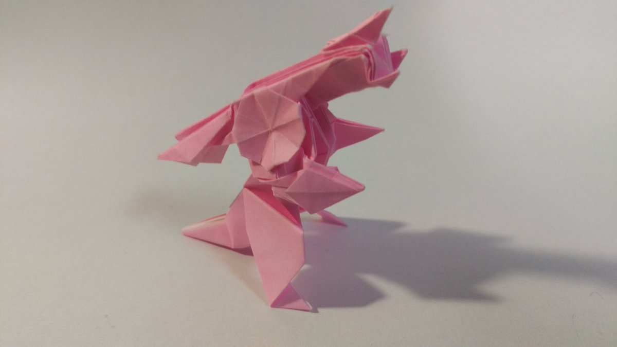 Mine Origami Pokemon Palkia 折り紙 ポケモン パルキア 角っぽいの有り どっちがいいかな