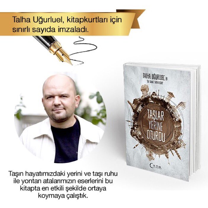 Talhaugurluel's tweet photo. İlk Sanat Tarihi çalışmam #Taşlaryerineoturdu yu sizin için imzaladım. https://t.co/SAlVQKWjv7 https://t.co/uPVdKdvLR1