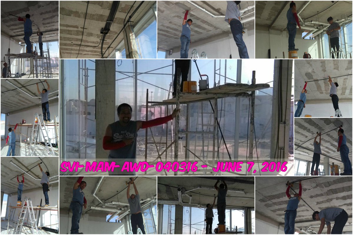 VisionGroupSVI's tweet photo. SVI-MAM-AWD-040316 - June 5-12, 2016. #OngoingSiteProject #VisionGroup #MEPWorks #SmartHomeAutomationWorks #SVITeam https://t.co/W7NEgO8rZd