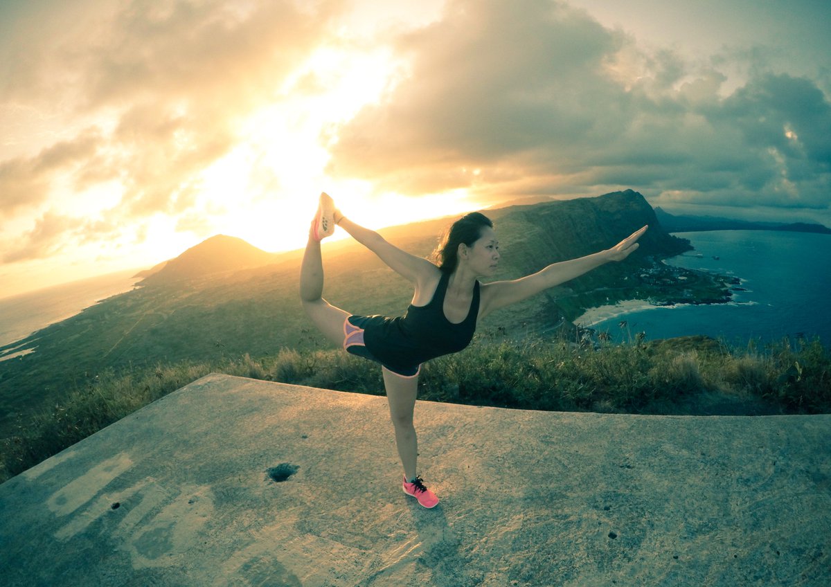 Yoga On Platform Near Makatpu'u Point Lighthouse