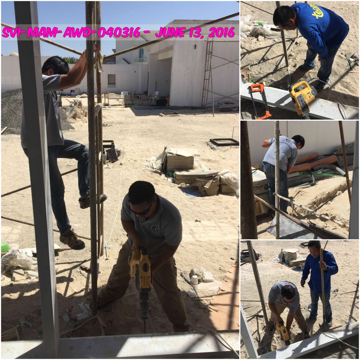 VisionGroupSVI's tweet photo. SVI-MAM-AWD-040316 - June 13-18, 2016. #OngoingSiteProject #VisionGroup #MEPWorks #SmartHomeAutomationWorks #SVITeam https://t.co/COZqouE3bh