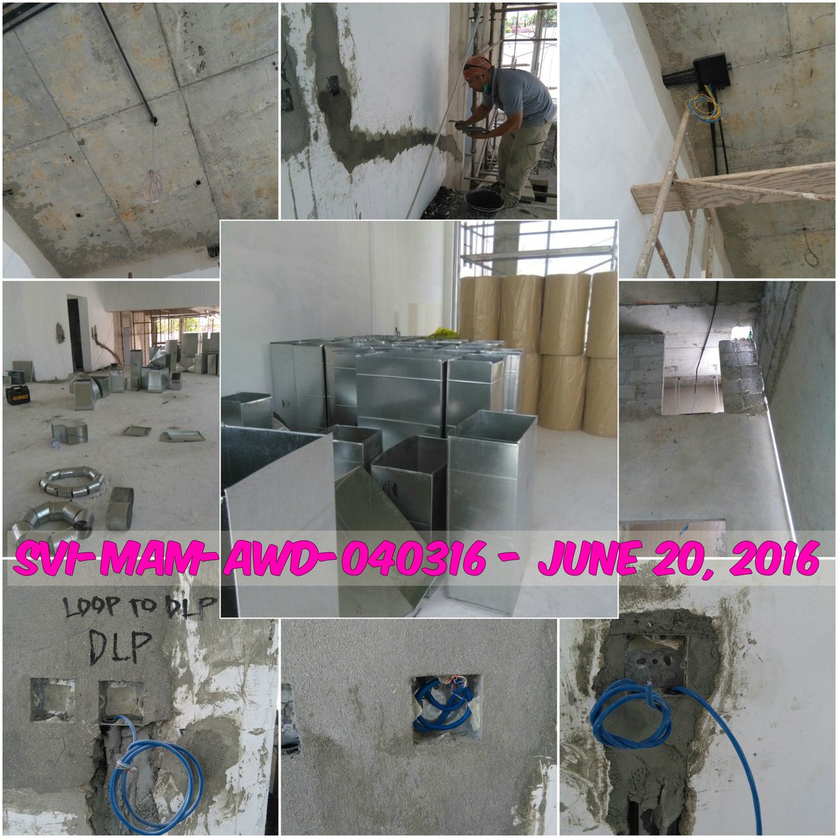 VisionGroupSVI's tweet photo. SVI-MAM-AWD-040316 - June 19-20, 2016. #OngoingSiteProject #VisionGroup #MEPWorks #SmartHomeAutomationWorks #SVITeam https://t.co/49QtL5eeCr