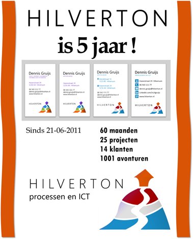 Hoera, Hilverton bestaat 5 jaar!