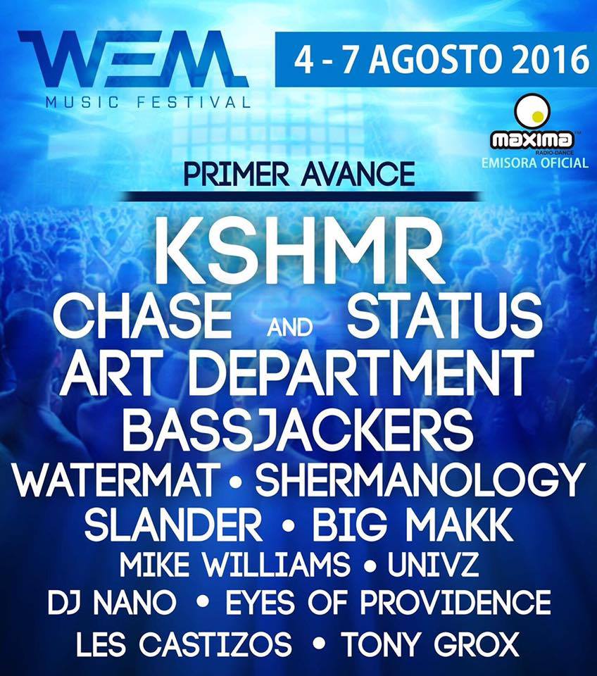 OndaDance's tweet photo. .@WEMMusicFest (4-7 agosto, Vejer de la Frontera - Cádiz)

#MúsicaElectrónica #electrónica https://t.co/HpLHM21VRa