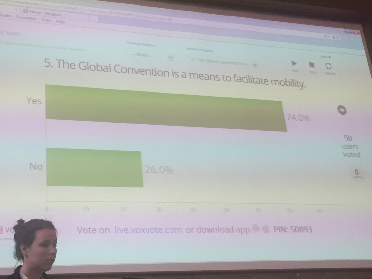 ENIC_NARIC's tweet photo. #ENIC_NARIC vote on the Oxford debate motion. We'll see if opinions change later on! https://t.co/rQ9PO18t2p