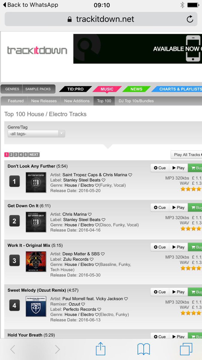 Ozuut's tweet photo. @PAULMORRELL feat @VickyJackson "Sweet Melody" climbing to #4 in the @Trackitdown house charts. #WorldMusicDay https://t.co/PaouKGkjmH