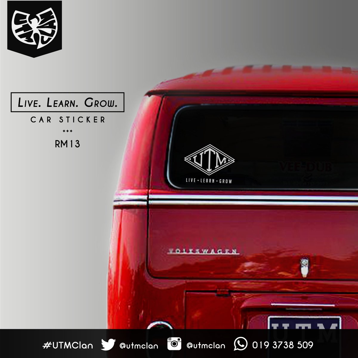 utmclan's tweet photo. Few pcs left for Black #LLGCarSticker
Place ur order guys !
#UTMClan https://t.co/IqR21vU9kV