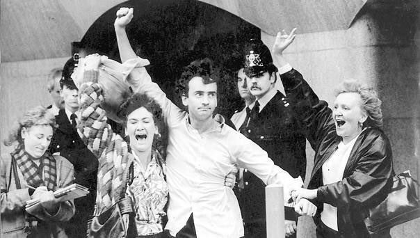 crimesofbrits's tweet photo. Remembering Gerry Conlon who died on this day in 2014. Framed by the British state. His crime was being Irish. https://t.co/Ct1CnWtoqN