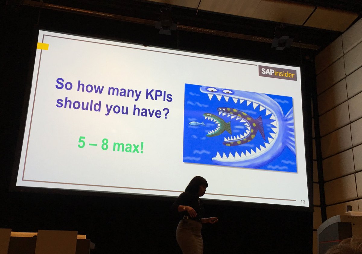 CheopsLaw's tweet image. "So how many KPIs should you have?", asks @micoyuk. I'm scared to show this slide to some people at work 🙈🙊#BI2016