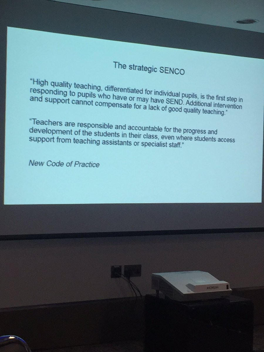 michhayw's tweet photo. #SENCos are #SEND leaders #keySENDconf @thekeysupport @DavidBartram_ @EntrustEDU https://t.co/towRg3vwfA