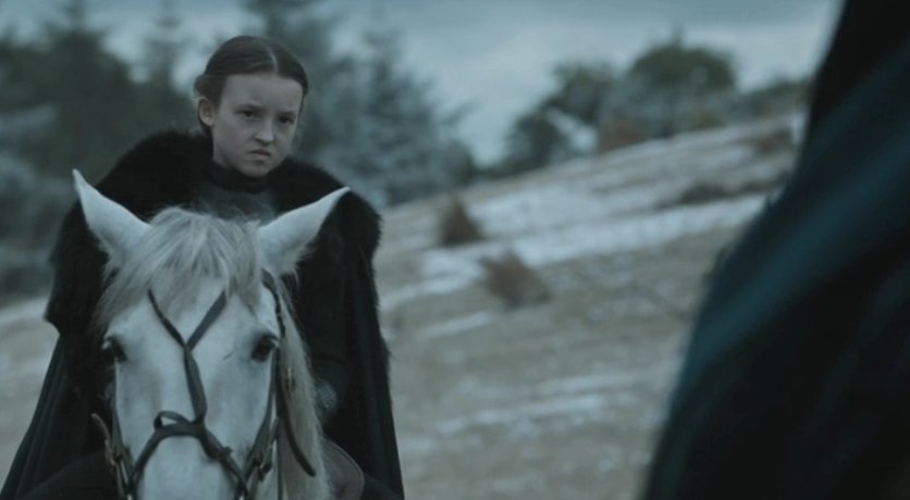 I need to work on my Lyanna Mormont death stare. #GameofThrones