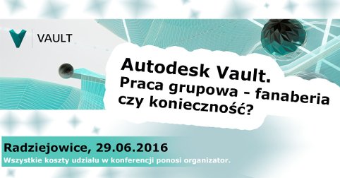 CadsoftPL's tweet photo. AUTODESK VAULT: Praca grupowa - fanaberia czy konieczność? 29.06.2016 Start: 10:00 https://t.co/WXcyRIyg3U https://t.co/4F9eDUWrCD