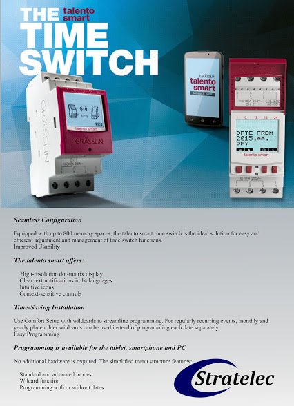 Stratelec_cc's tweet image. #Grasslin #Talento #Smart #timeswitch, now you can set the timer with #Bluetooth
