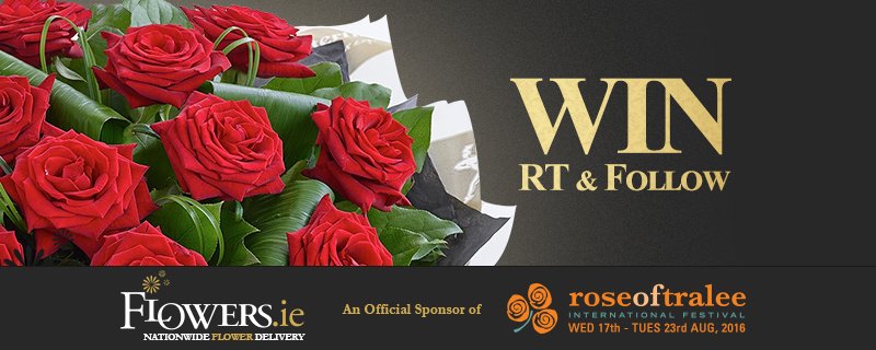 RT &amp; Follow <a href="/FlowersIreland/">Flowers.ie</a> #RoseofTralee sponsor to #WIN this bouquet of red roses!
Ends 24 June
