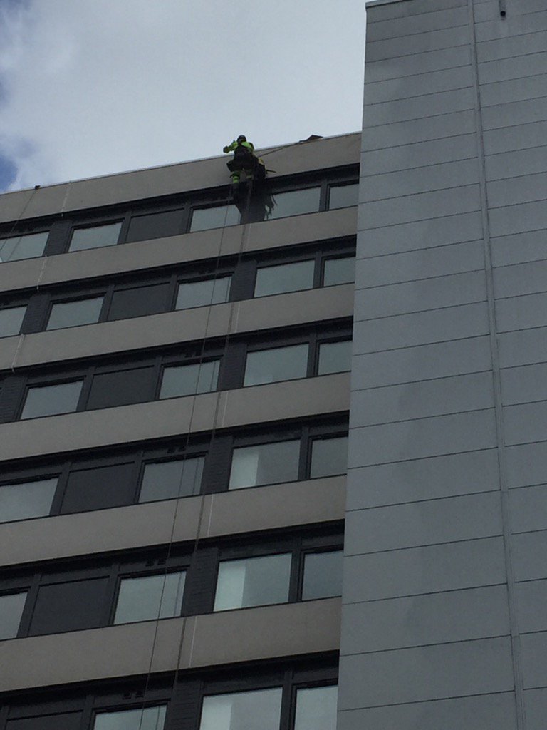 Abseiling at green dragon house!