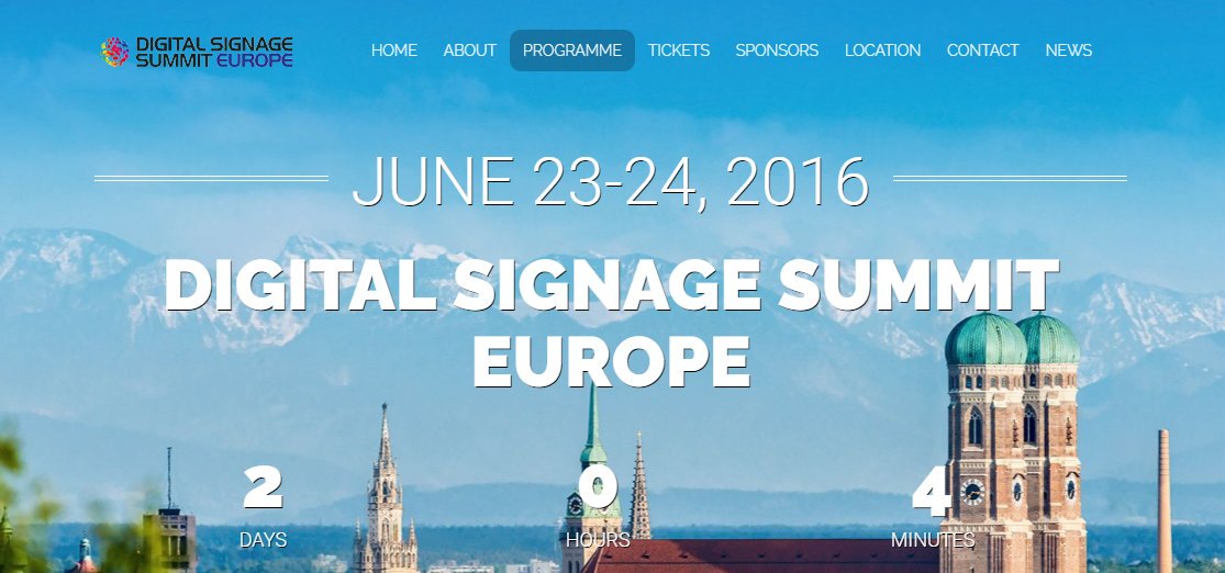 Noch zwei Tage! Wir freuen uns auf Ihren Besuch - Digital Signage Summit #DSSEurope ow.ly/KXJt301cK6j