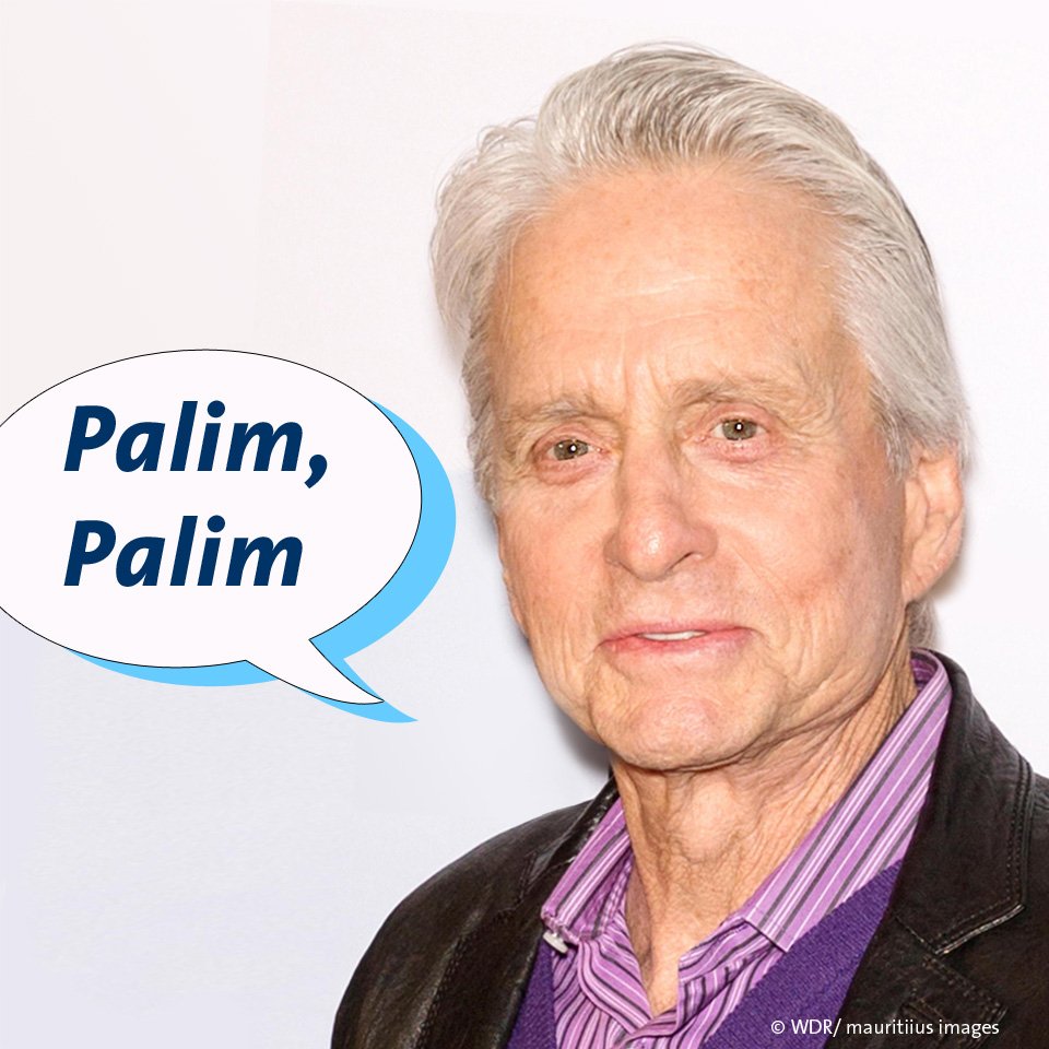 Bringt er wohl ne Flasche mit? Michael Douglas macht in Schweigers Remake von "Honig im Kopf" den Hallervorden.