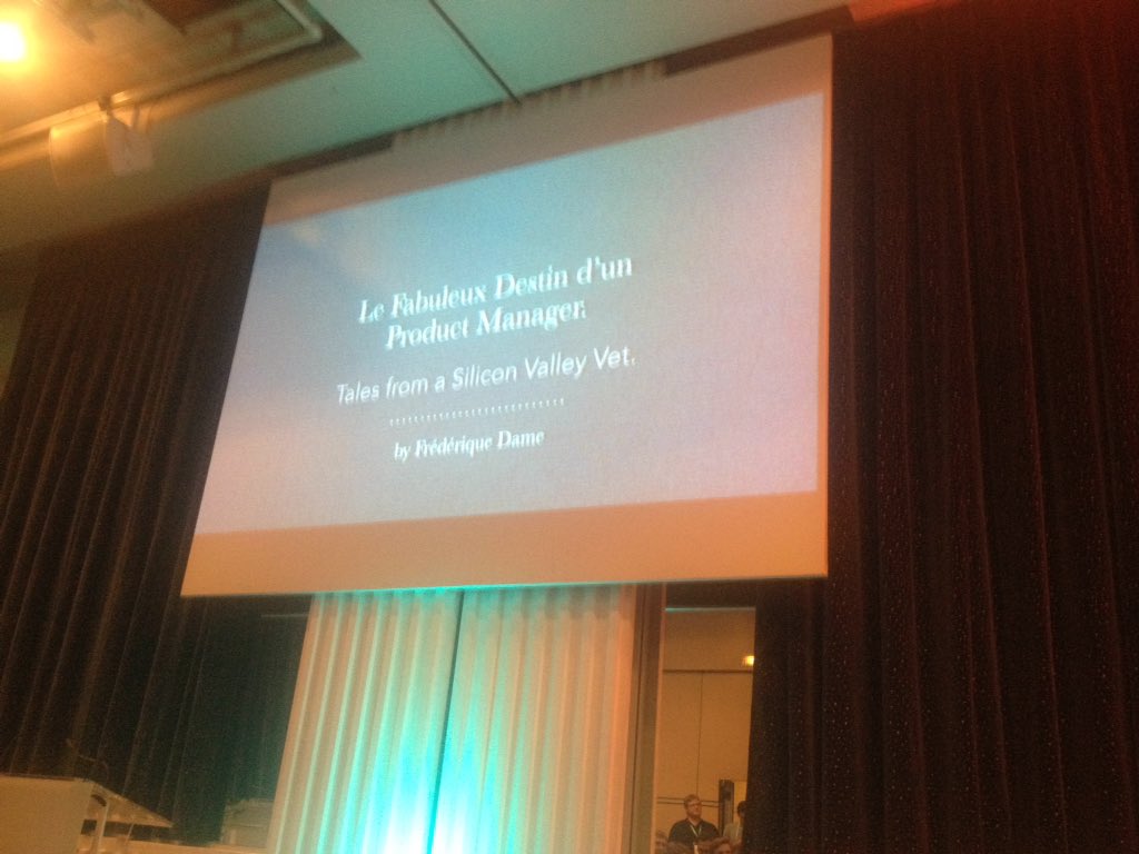 WDF_Digital's tweet photo. "Le fabuleux destin d'un Product Manager" de Frédérique Dame, une des premières Product Manager en France #lpc2016 https://t.co/ijzOzjSo2D