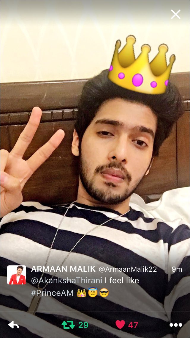 ThisIs_Akanksha's tweet photo. @ArmaanMalik22 #WorldMusicDay #AskArmaan why do I feel like #PrincessAM right now?β€οΈβ€οΈβ€οΈ https://t.co/GA0ymTKLPv