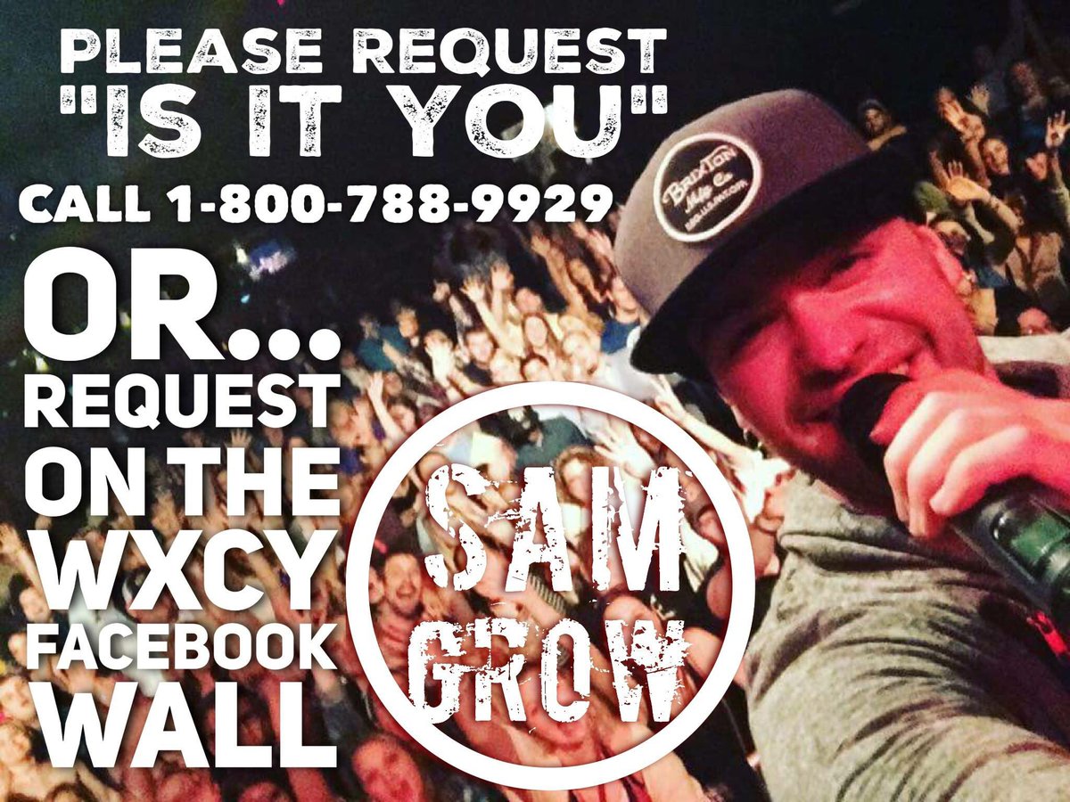PaceMusicArtist's tweet photo. Hey @1037WXCY  I wanna hear "Is It You" by Sam Grow..Over &amp; Over &amp; Over.., https://t.co/FmgRqJeuDH