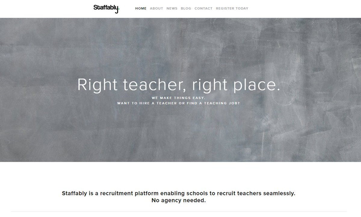 TutorVacancies's tweet image. staffably.com is an online platform for #schools to recruit #supplyteachers directly - without agencies.