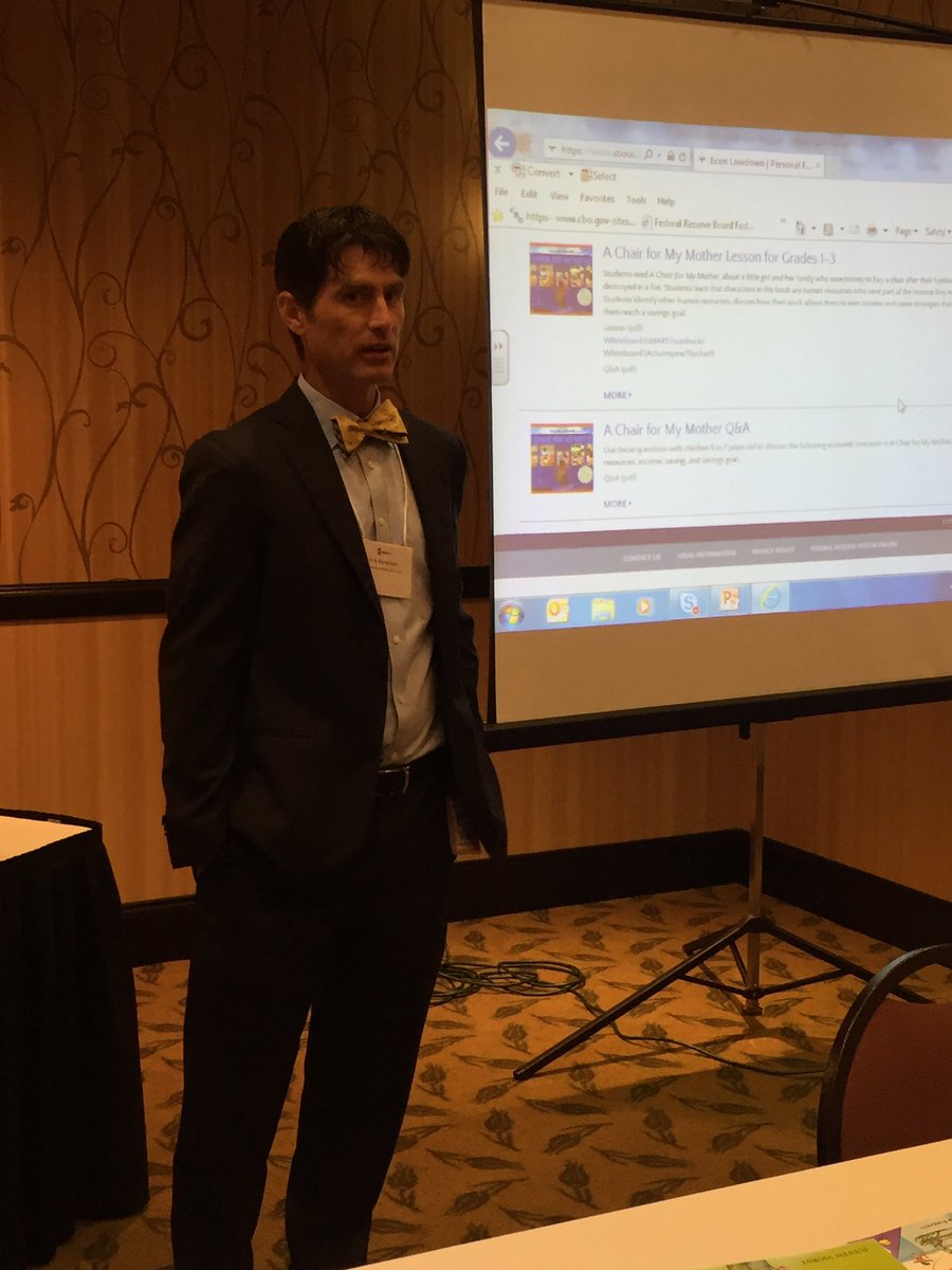 mseconeducation's tweet image. Thx to our early morning presenter Kris Bertelsen @stlouisfed - kid's lit to teach #financiallit #TEAM @LynnFitch