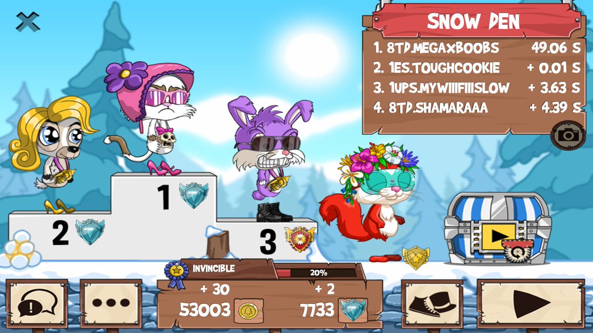 Camila19923's tweet photo. 8TD vs 1ES/1UPS #funrun2 #Toughc00kie #MyWiiiFiiiSlow #Shamaraaa https://t.co/0rrZbKpAH2