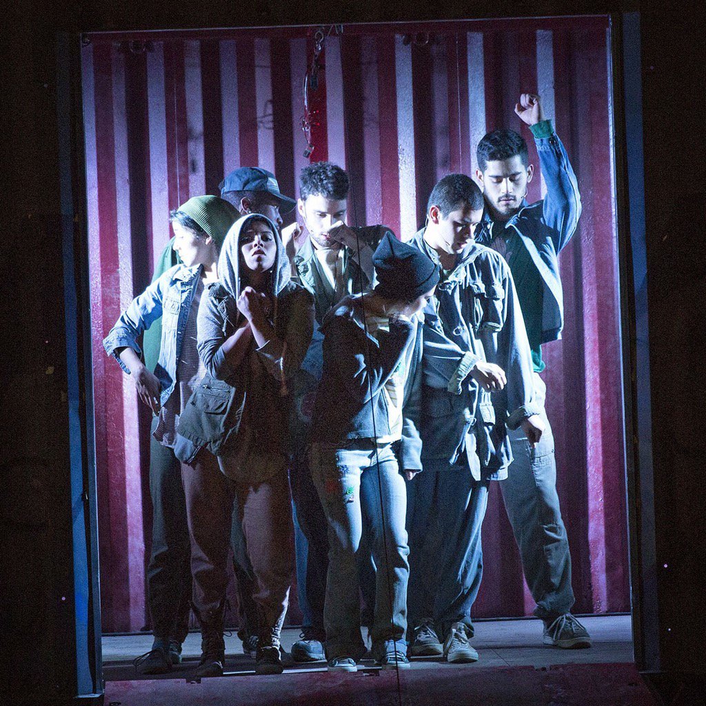 mchibas's tweet photo. We are performing 'Shelter' tonight at the Kennedy Center's Family theater, 6pm!  @CalArtsCNP @votolatino @CafeOnda https://t.co/DUKnIVYTjT