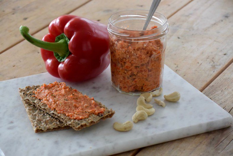 Paprikaspread met cashewnoten van @puursuzanne #groentehelden #recept #gezond #spread goo.gl/gpg7id