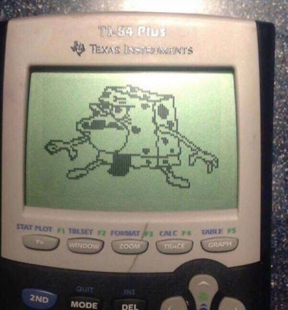 horriblehannnah's tweet photo. My calculator after the amount of syntax errors after that C3 exam https://t.co/9ynzIR9wot
