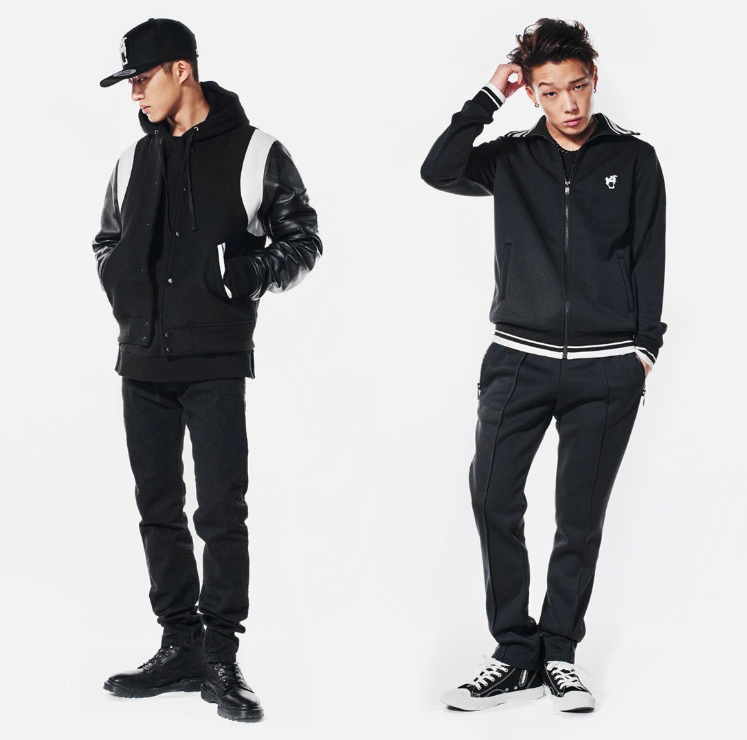 ithk's tweet photo. B.I and Bobby from iKON once again rocks the NONA9ON FW16 collection with ease! https://t.co/QOAbrAo55a