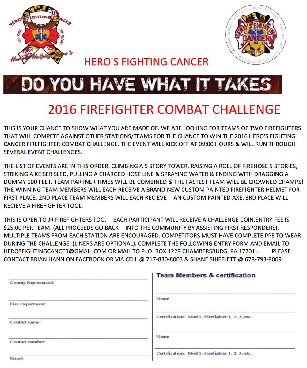 ffshifflett's tweet photo. @FCSN_MD Please spread the word #firefightercancer #fire #mdfire @ocfools #MSFA2016 https://t.co/6yFu4mT89s