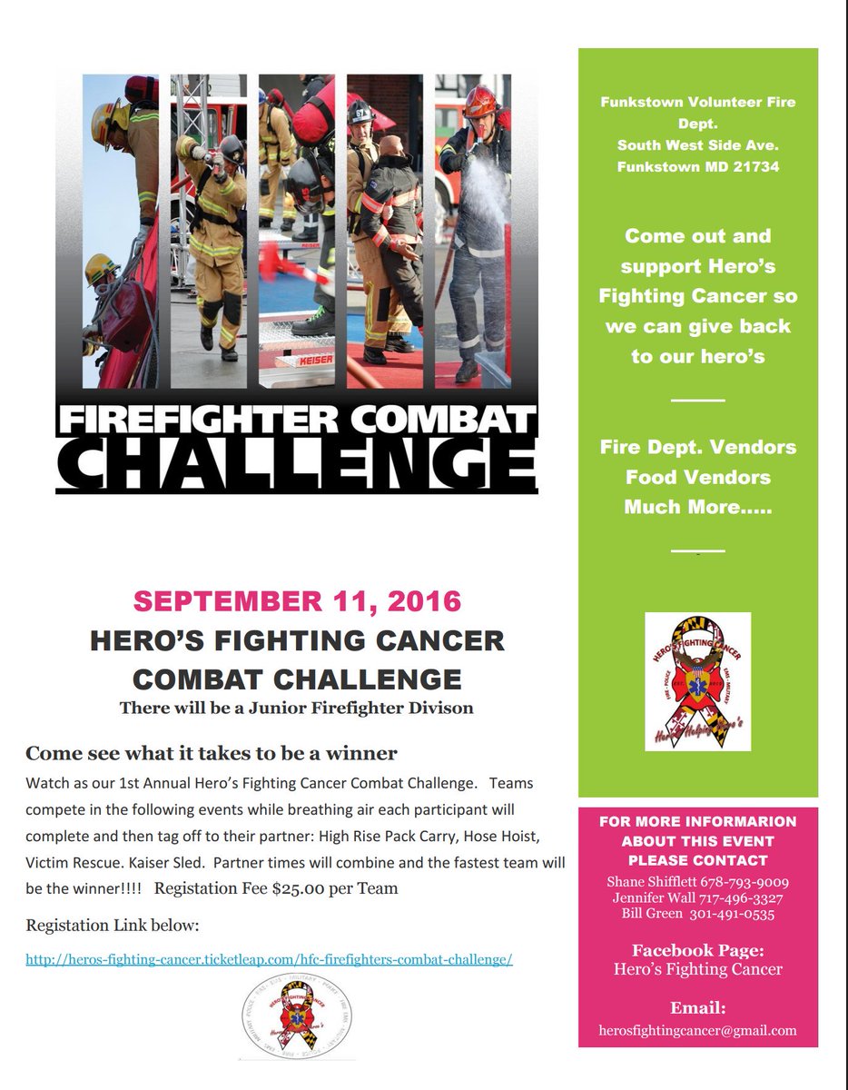 ffshifflett's tweet photo. @FCSN_MD Please spread the word #firefightercancer #fire #mdfire @ocfools #MSFA2016 https://t.co/6yFu4mT89s