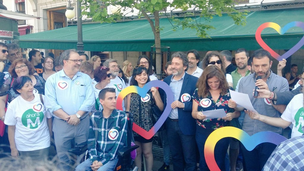 AhoraMadrid's tweet image. Concejales de AM en apoyo a Unid♡s Podemos de cara al #26j. 😊