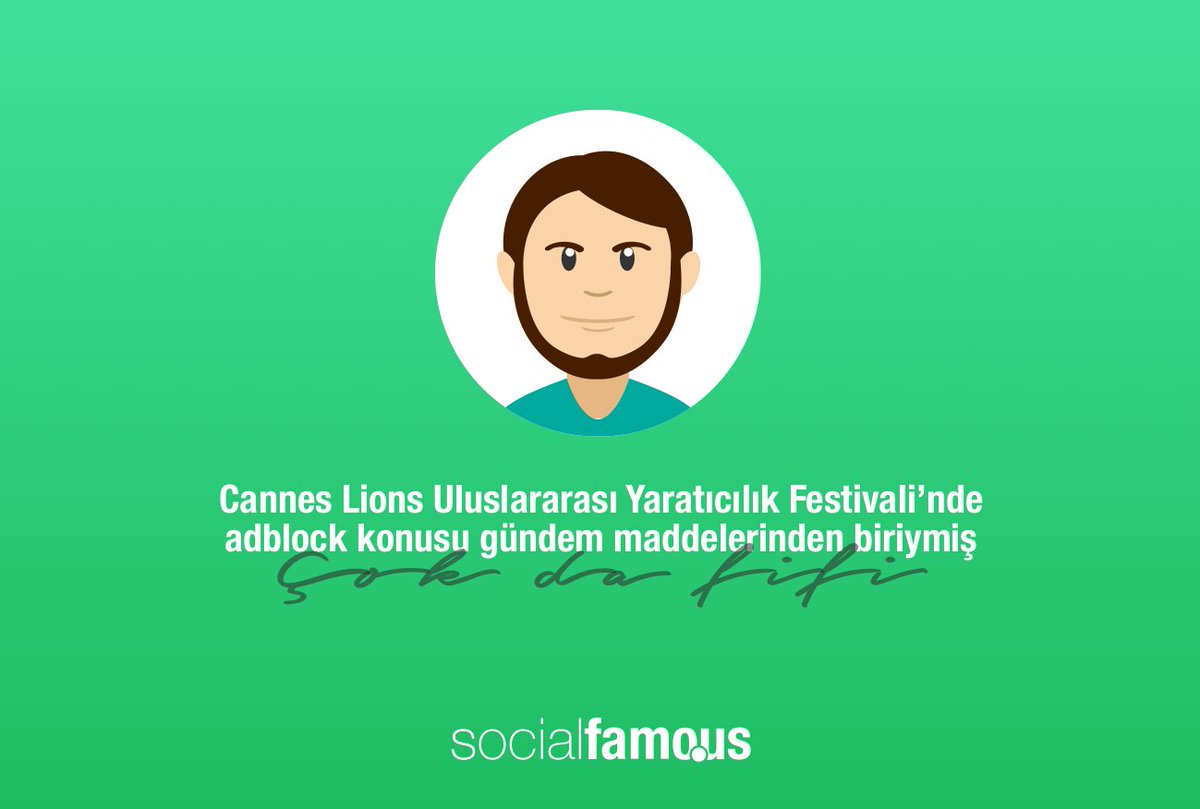 Cannes Festivali’nde adblock konusu gündem maddelerinden biriymiş campaigntr.com/2016/06/20/138… #CannesLions #çokdafifi